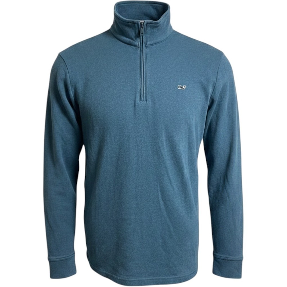 Vineyard Vines Saltwater Blue 1/4 Zip Pullover Men's Medium